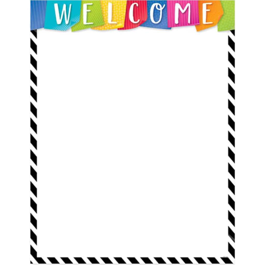 Bold &amp; Bright Welcome Chart 