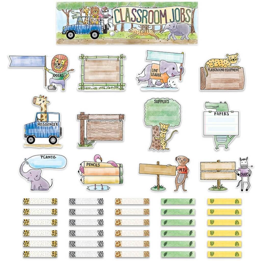 Classroom Jobssafari Friends Mini-Bulletin Board 