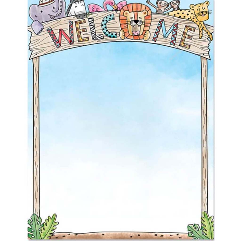 Safari Friends Welcome Chart 