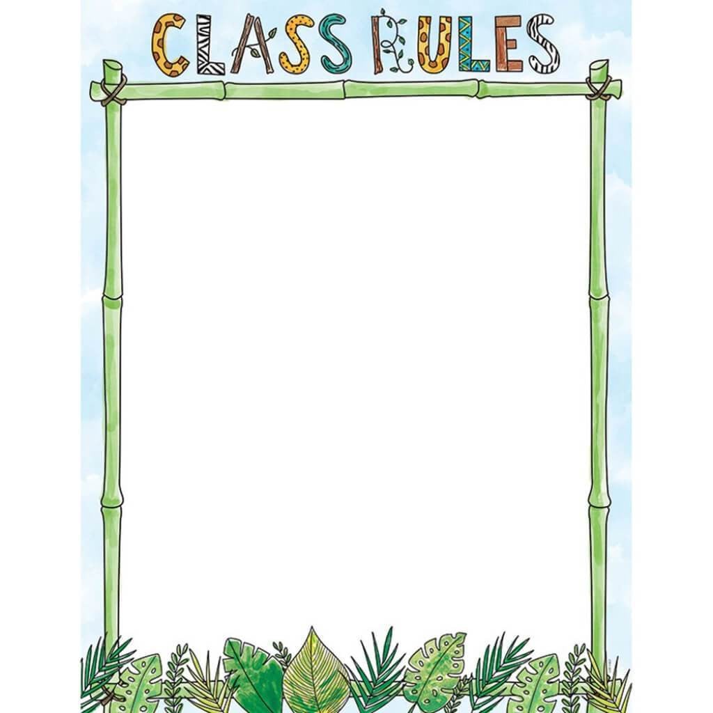 Class Rules Safari Friends Chart 