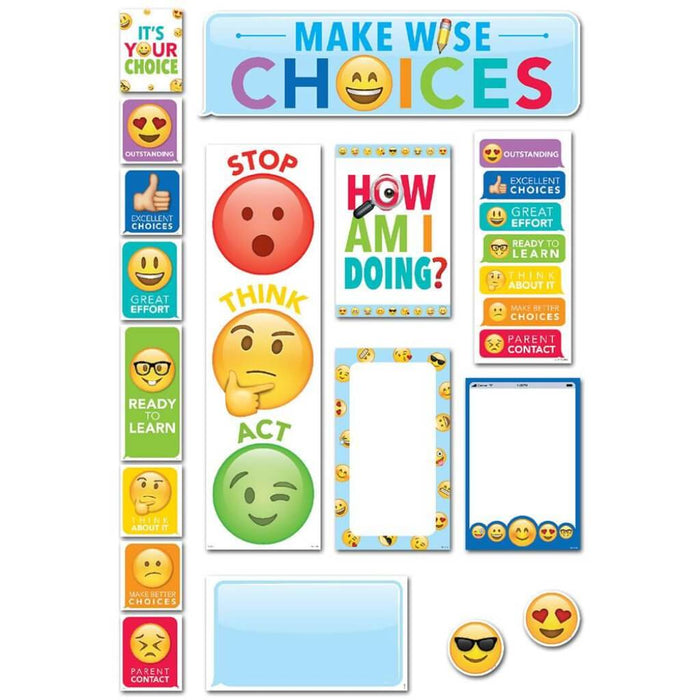 Emoji Fun Behavior Clip Chart Mini Bulletin Board