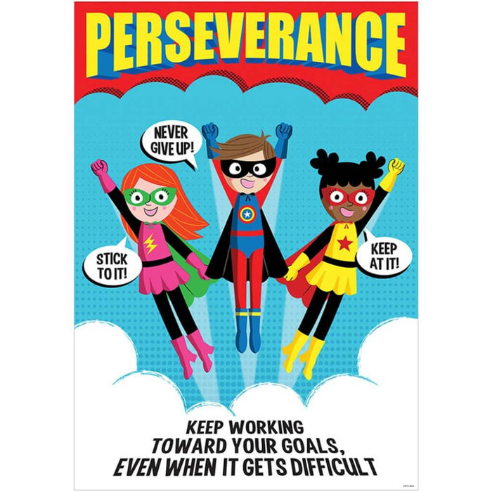 Perseverance Superhero Inspire U Poster