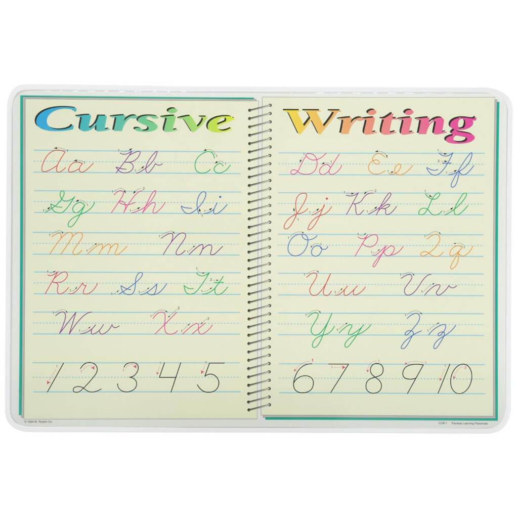 Cursive Writing Placemat 