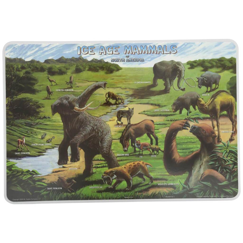 Ice Age Mammals Placemat 