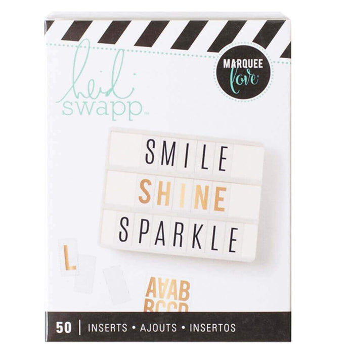 Heidi Swapp Lightbox Blank Inserts, 50 Piece