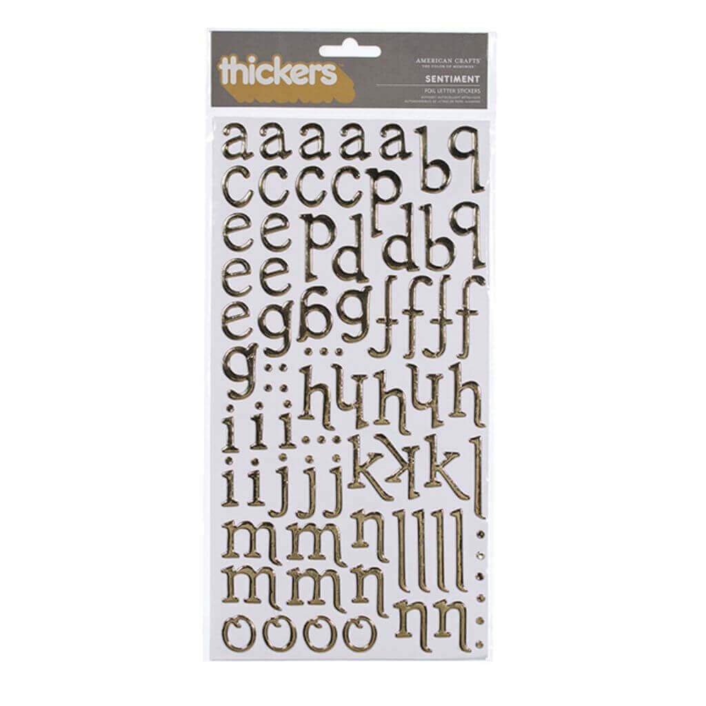 Thicker Sticker Sentiment Gold