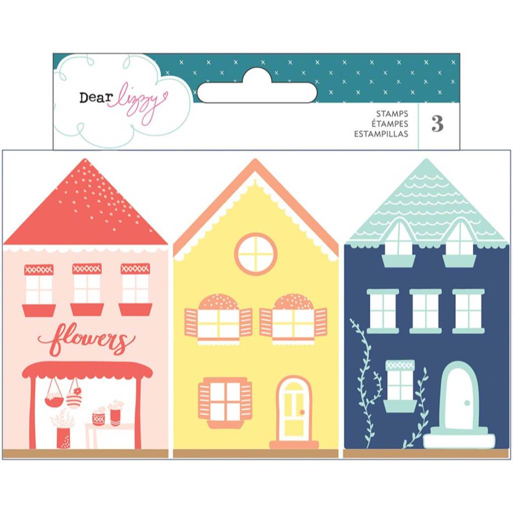 WOODEN HOUSE STAMP SET 