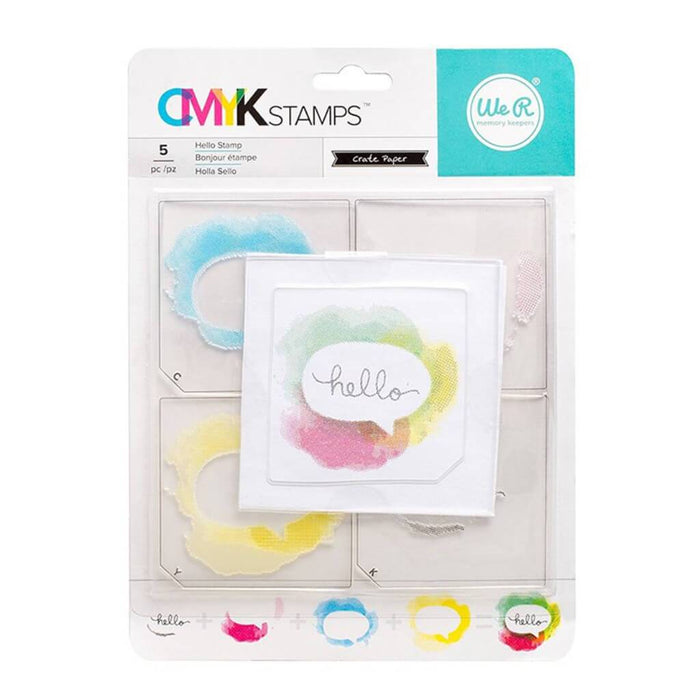 STAMP KIT HELLO SET OF 4 