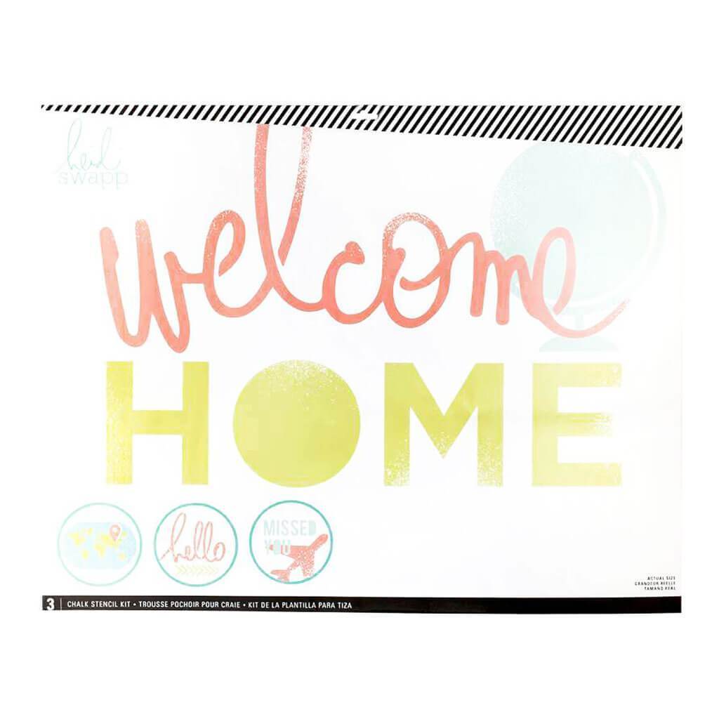 Chalkart Stencils Welcome Home 27in x 21in