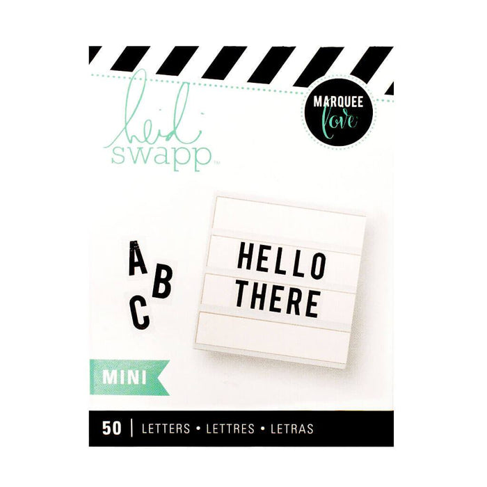 Heidi Swapp 50pcs Light Box Mini Alphabet Black