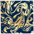 CARDSTOCK FOILED PATTERN MARBLE GOLD EASTER GRASS