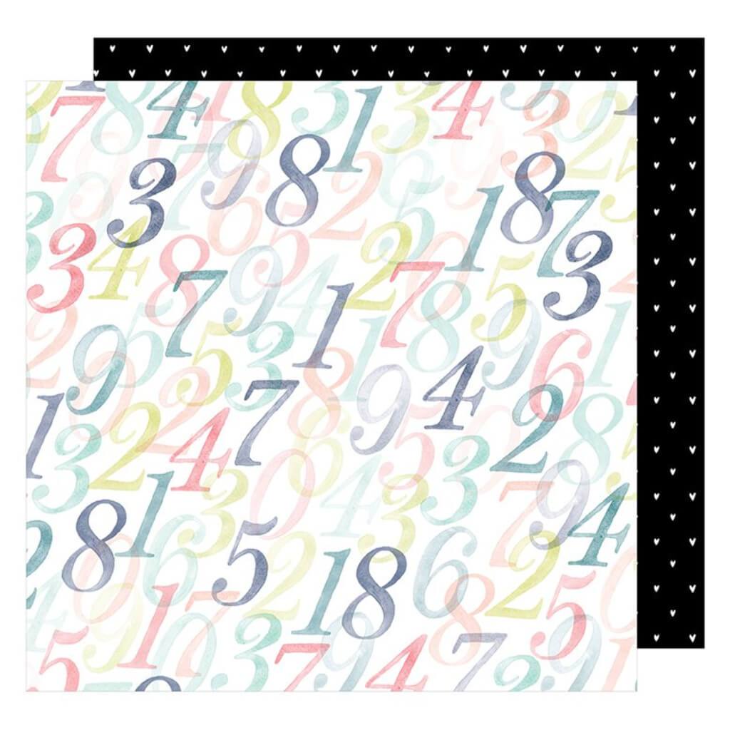 CARDSTOCK DOUBLE SIDED COUNTING UP 12IN X 12IN 