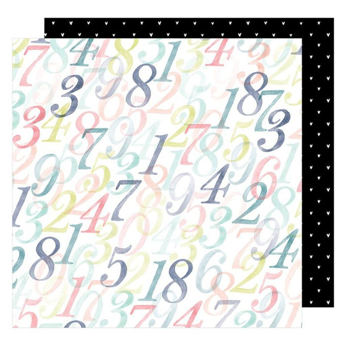 CARDSTOCK DOUBLE SIDED COUNTING UP 12IN X 12IN 