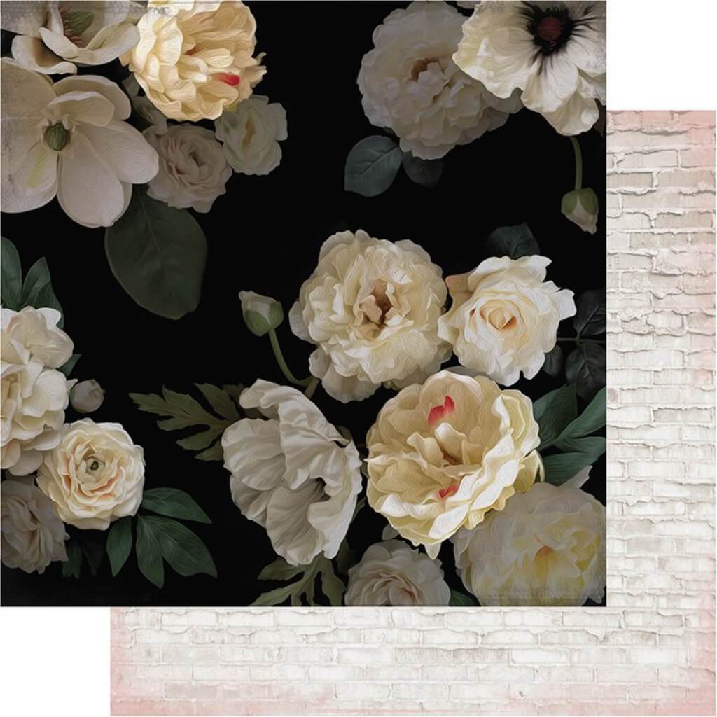 MAGNOLIA JANE COLLECTION DOUBLE SIDED PAPER MAGNOLIA 12IN X 12IN 