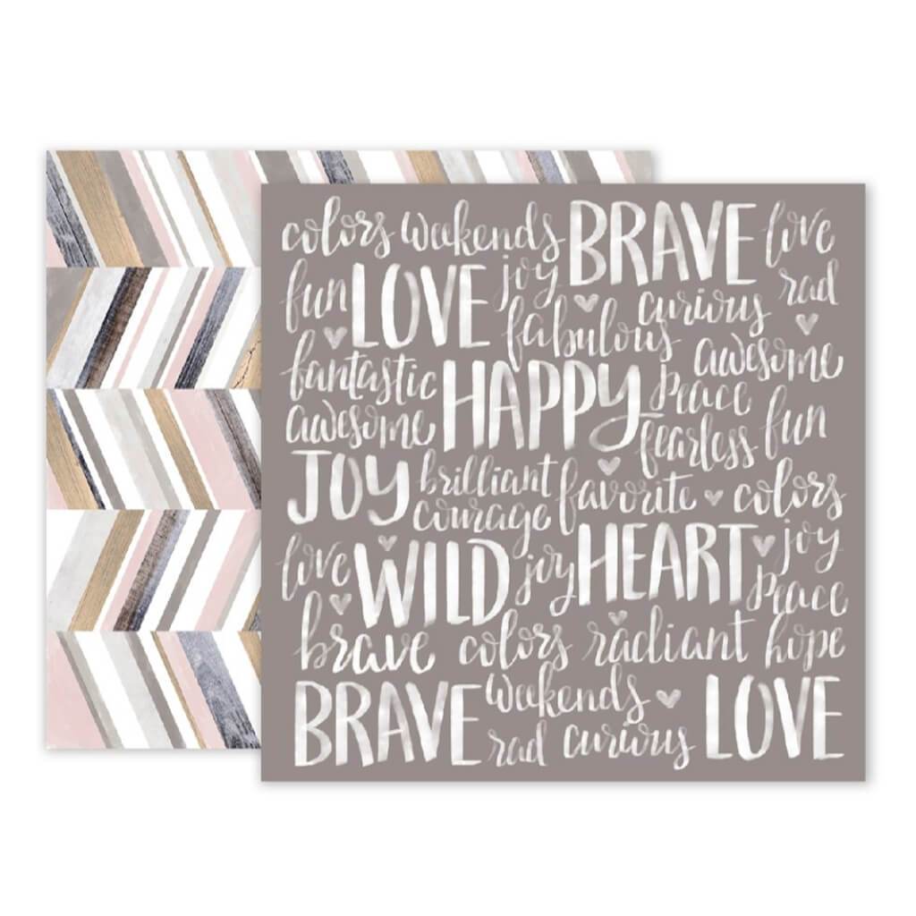 CARDSTOCK DOUBLE SIDED TAKE ME AWAY NO 6 12IN X 12IN 
