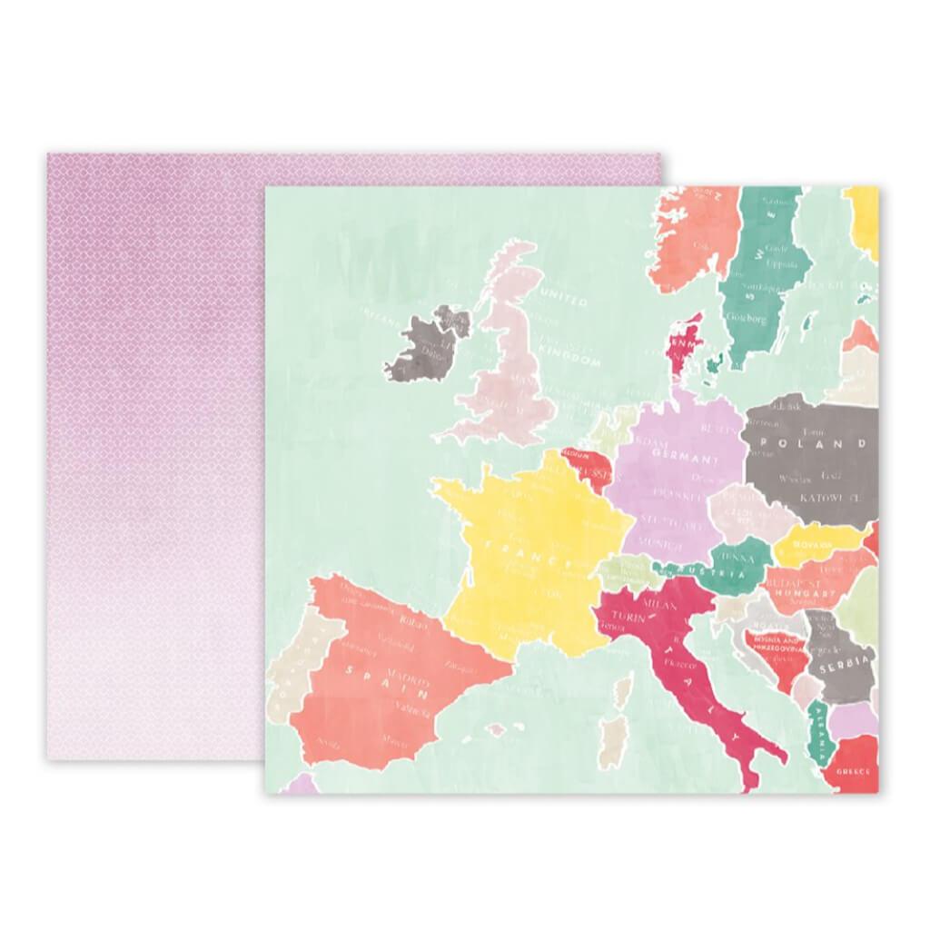CARDSTOCK DOUBLE SIDED TAKE ME AWAY NO 15 12IN X 12IN 