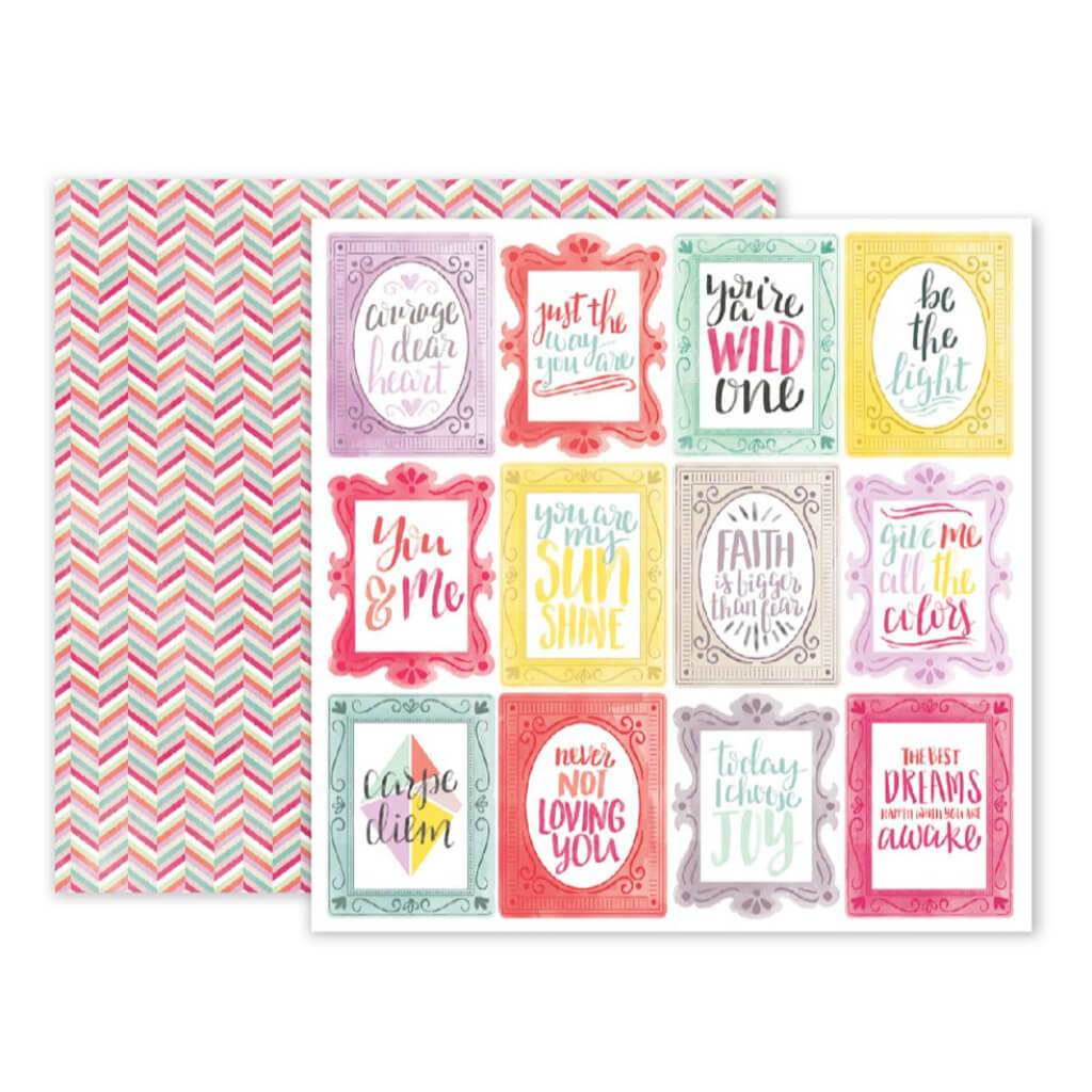 CARDSTOCK DOUBLE SIDED TAKE ME AWAY NO 24 12IN X 12IN 