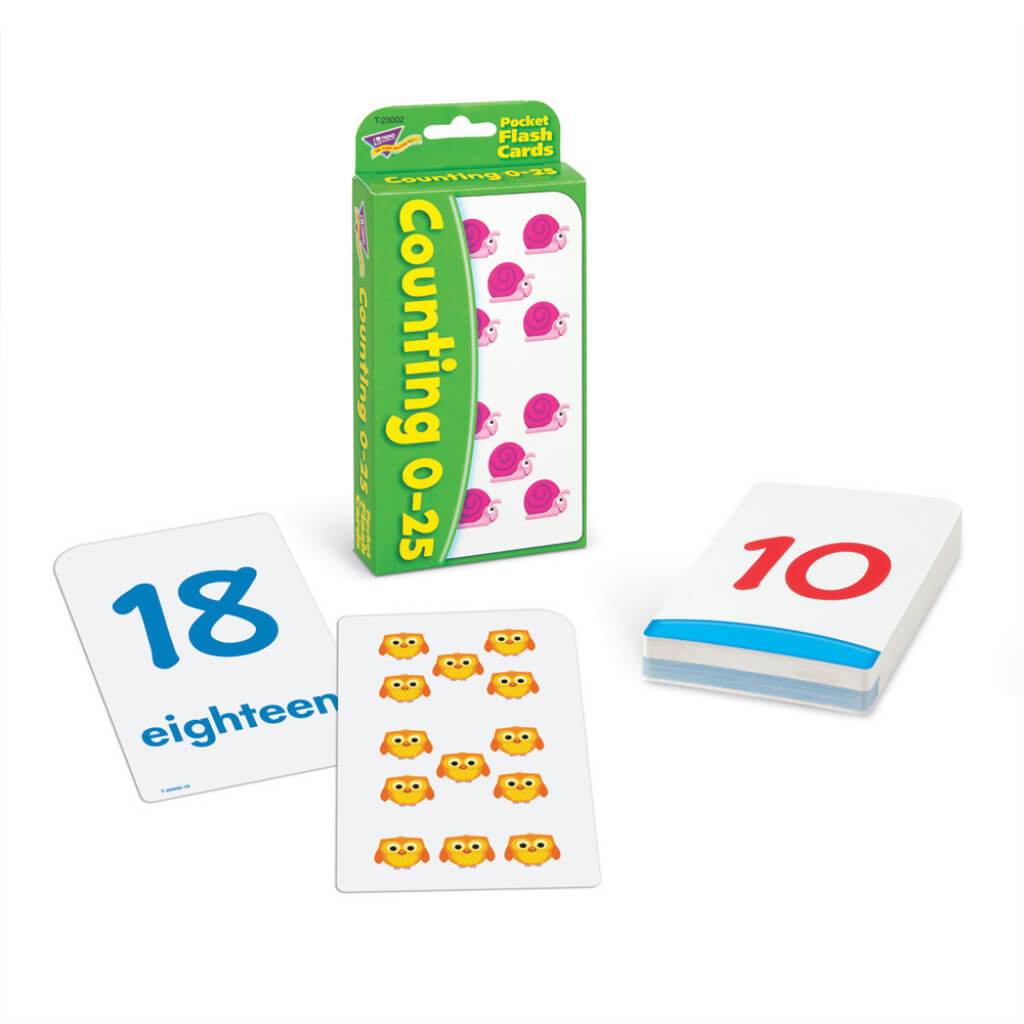 Flashcard Pocket Counting 0-25 