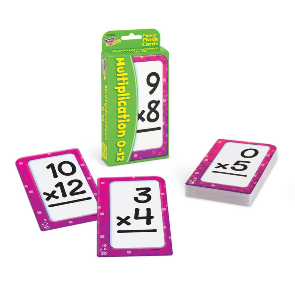 Flash Card Pocket Multiplication 