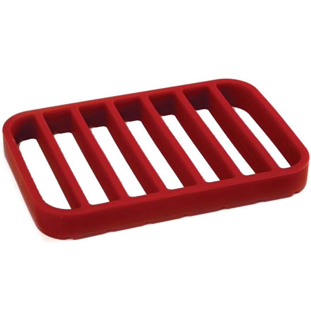 Rectangle Silicone Roast Rack, Red