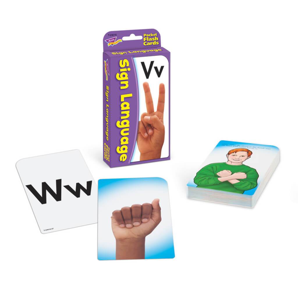 Sign Language Flash Cards 