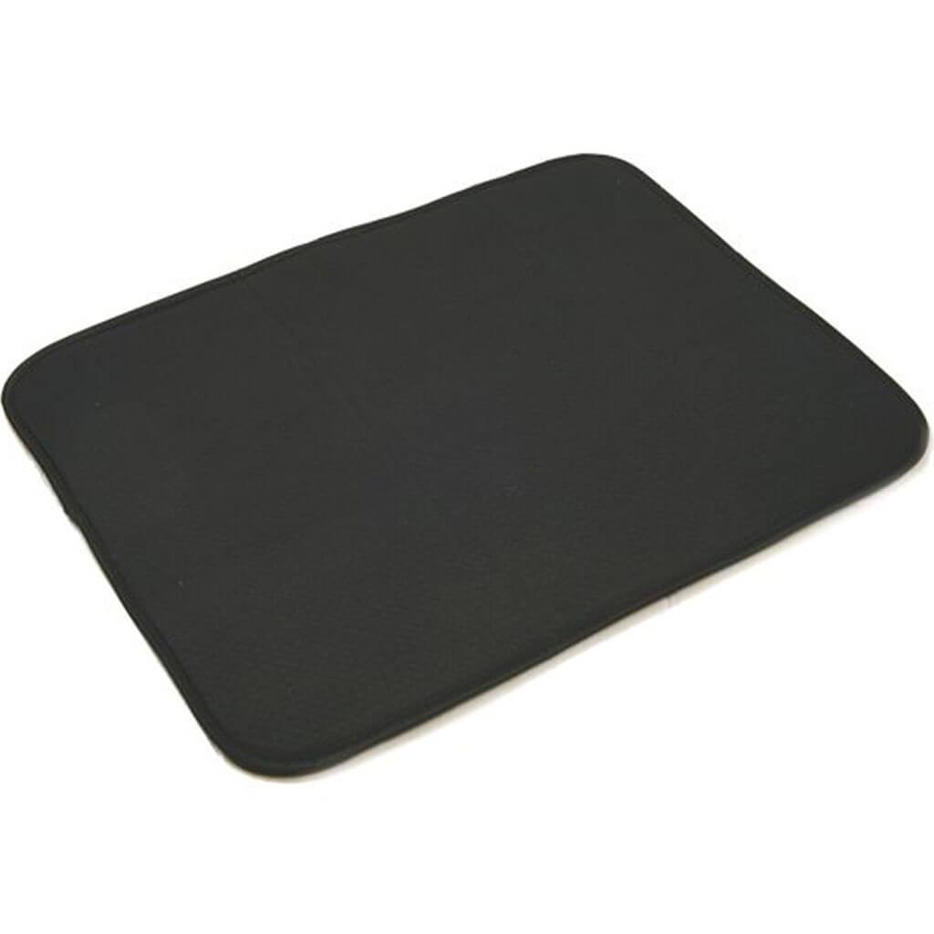 Microfiber Dish Drying Mat, Black, 18in X 16in
