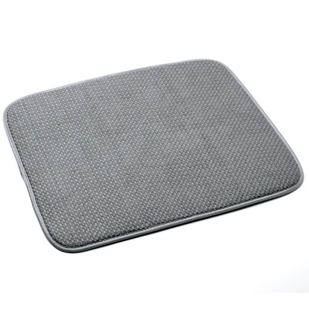 Dish Drying Mat Gray, 16in X 18in