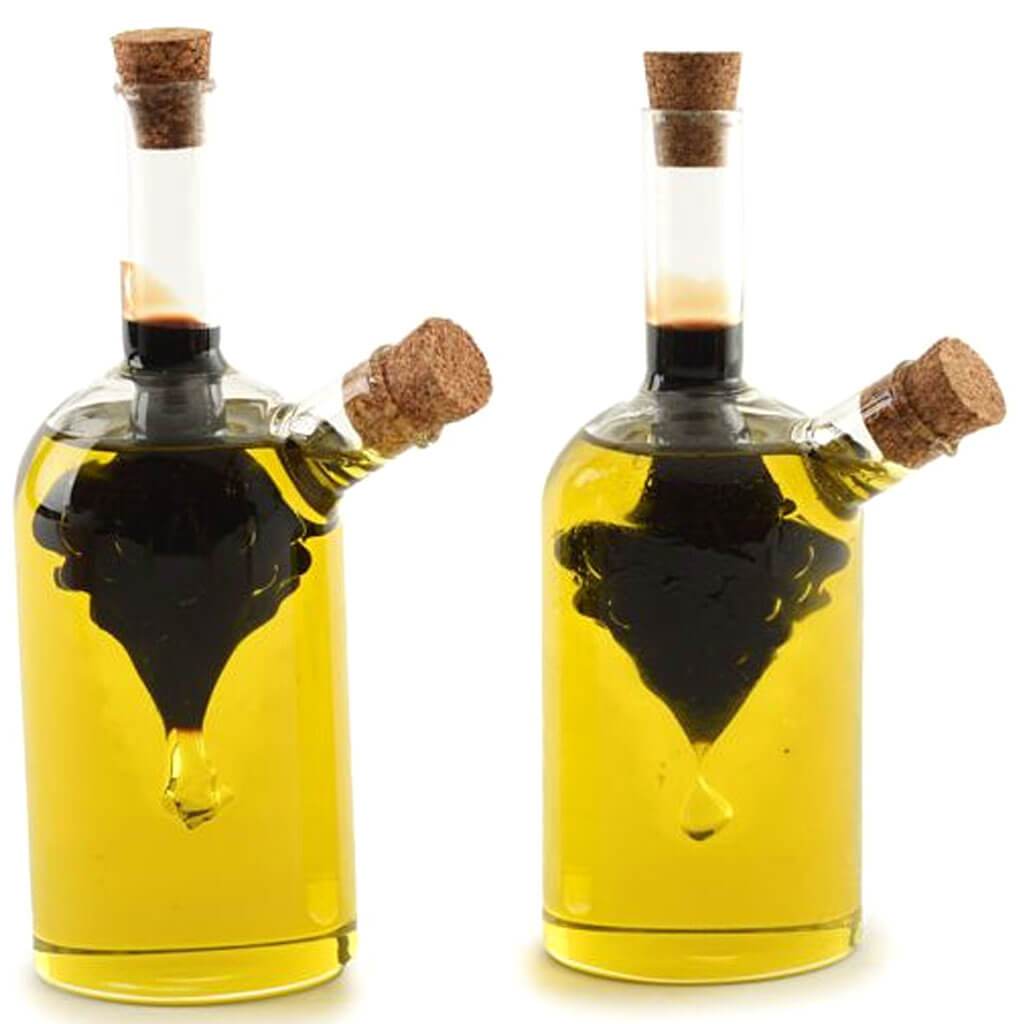 Oil/Vinegar Cruets, Grape, 2 Pieces