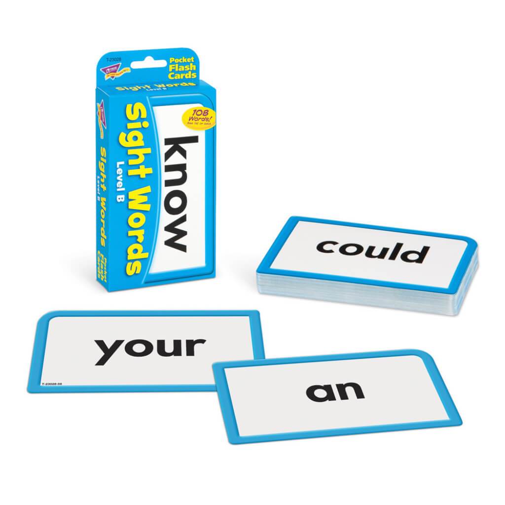Sight Words Flash Card Lvl. B 