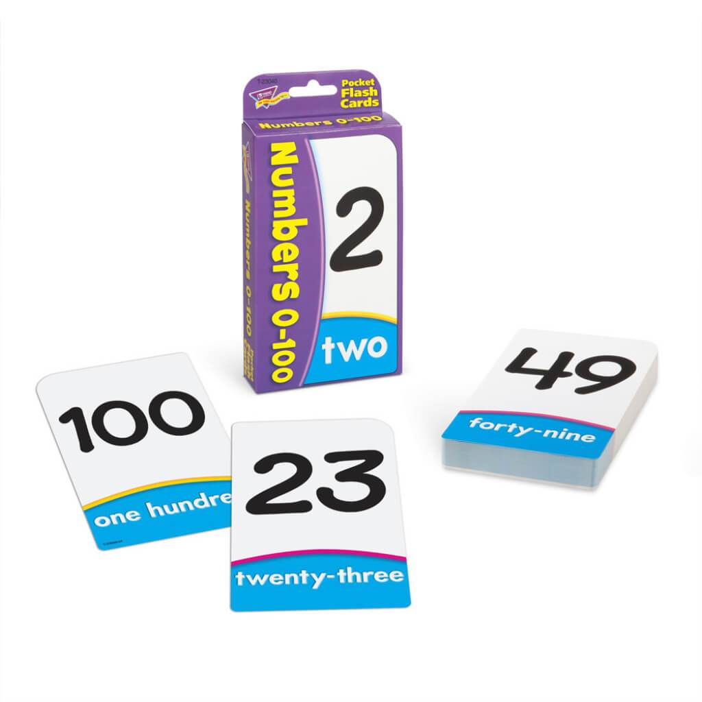 Pocket Flash Cards Number 0-100 