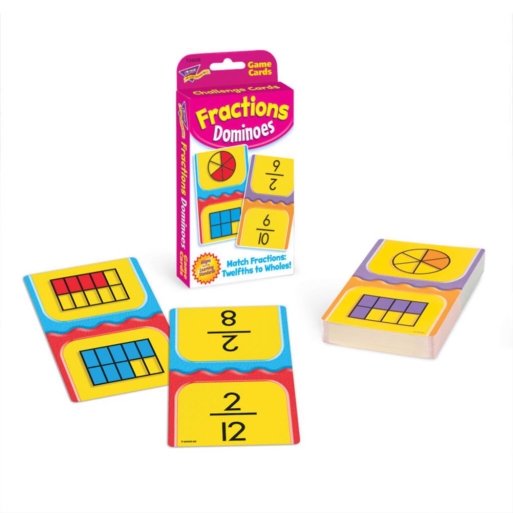 Fraction Dominoes Game Cards 