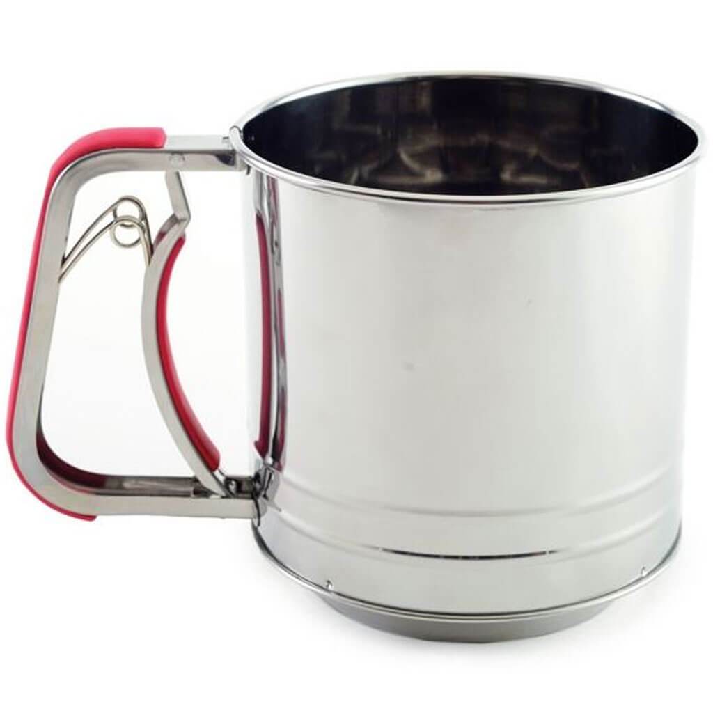 Flour Sifter Stainless Steel, 5 Cup