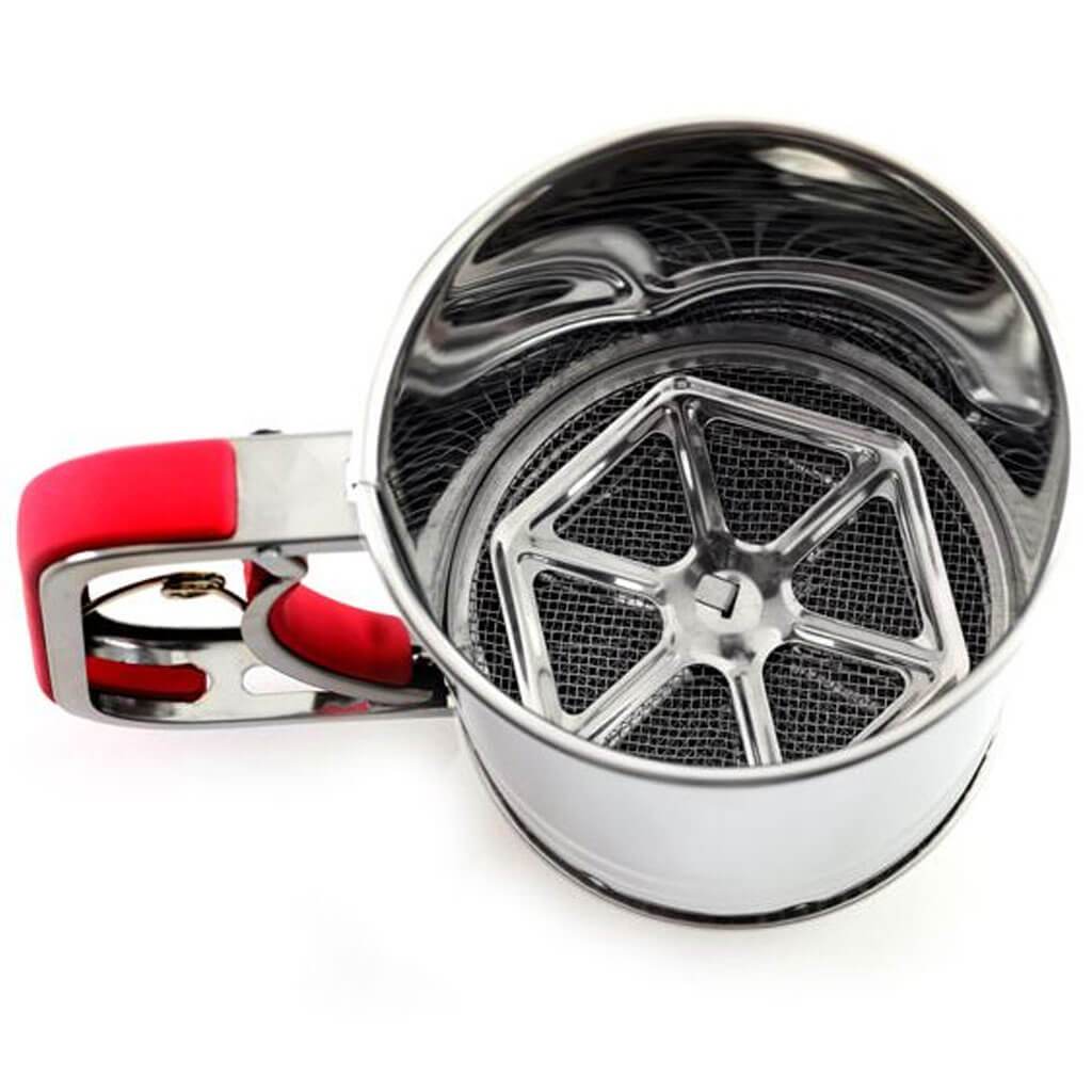 Stainless Steel Flour Sifter, 3 Cup