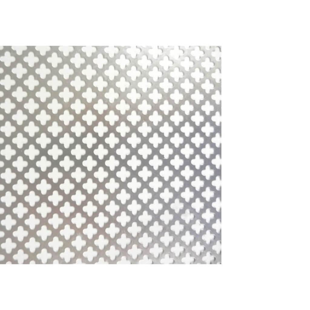 Cloverleaf Aluminum Sheet, Silver 36in x 36in 