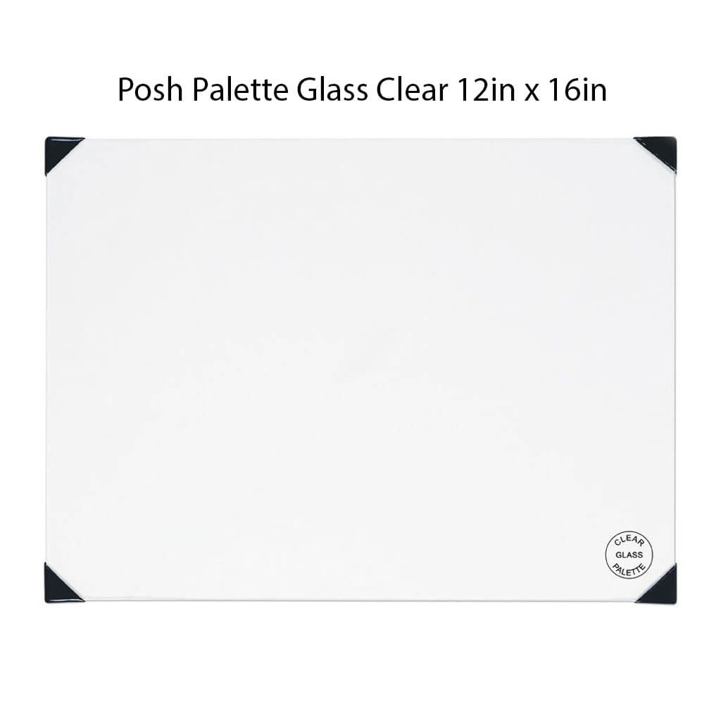 New Wave Posh Palette Glass Clear 12in x 16in