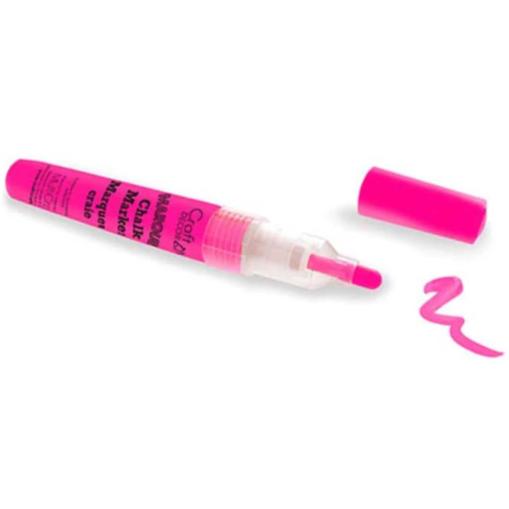 CRAFT DECOR: CHALK-IT-UP MARQUEE MARKER BLISTER-CARDED 6MM NEON PNK 