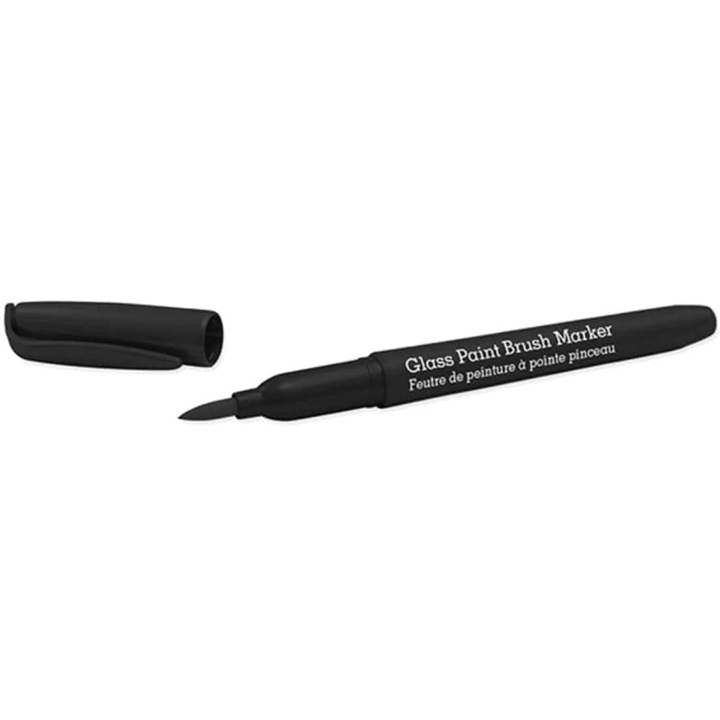 PAINT BRUSH MARKER PERMANENT GLASS/CERAMIC/PORCELAIN 2ML BLACK 