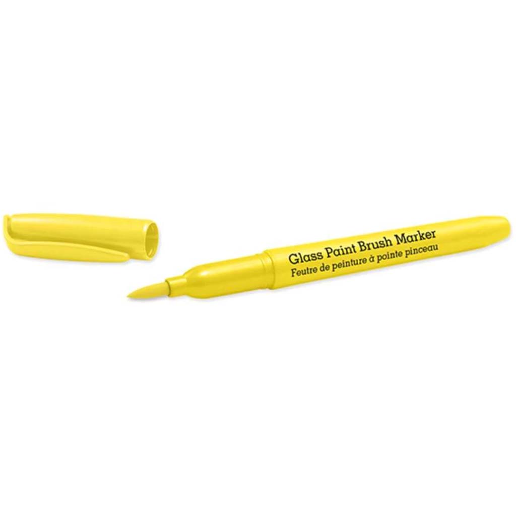 PAINT BRUSH MARKER PERMANENT GLASS/CERAMIC/PORCELAIN 2ML YELLOW 