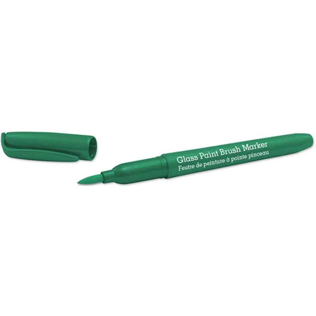 PAINT BRUSH MARKER PERMANENT GLASS/CERAMIC/PORCELAIN 2ML GREEN 
