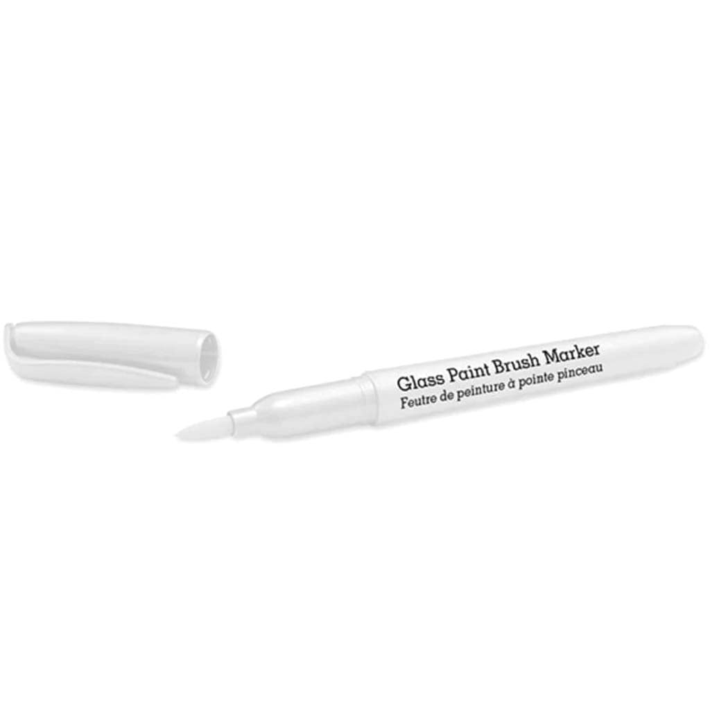 PAINT BRUSH MARKER PERMANENT GLASS/CERAMIC/PORCELAIN 2ML WHITE 