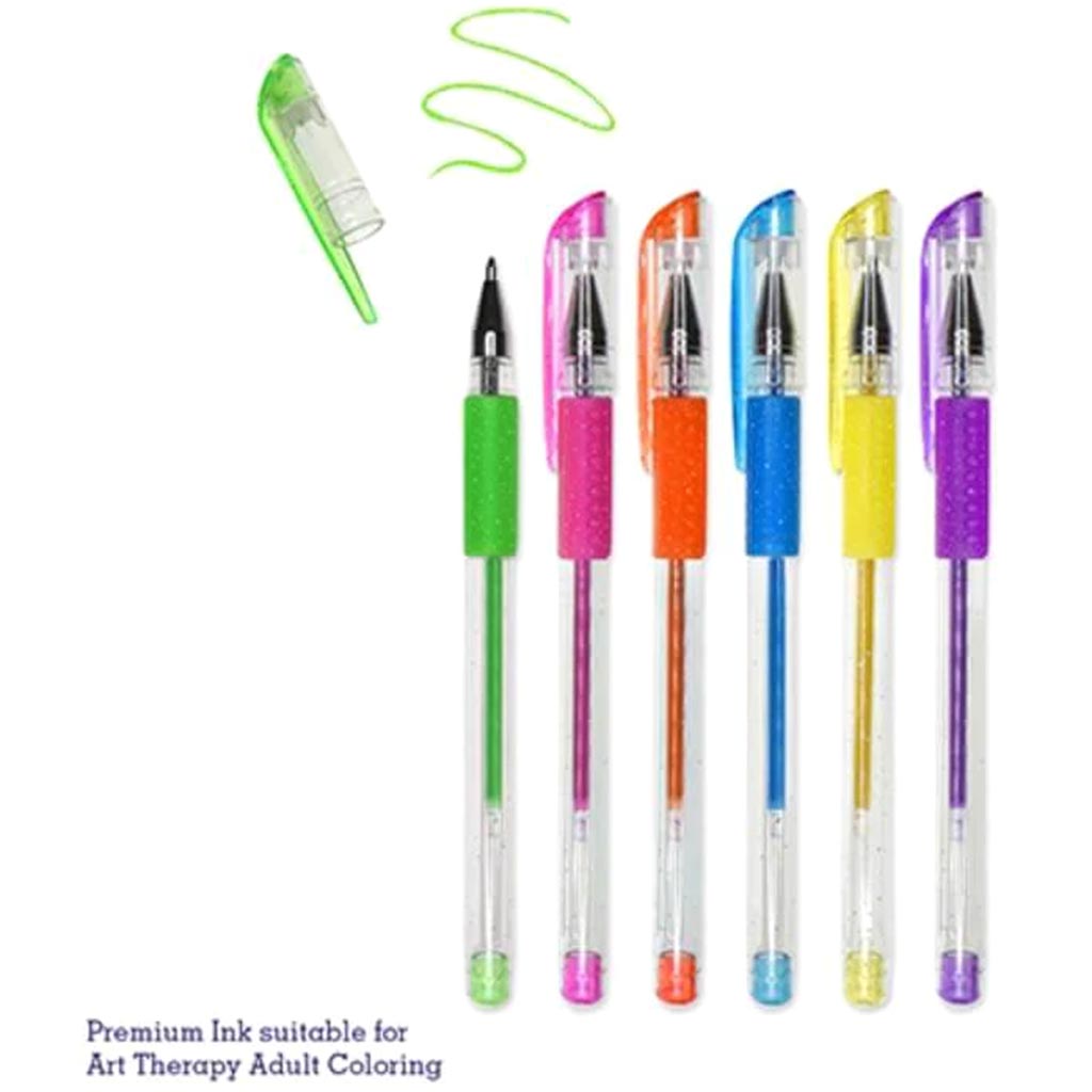COLOR-FLOW GLITTER GEL PEN LIVING IN COLOR' PREMIUM BRIGHTS 