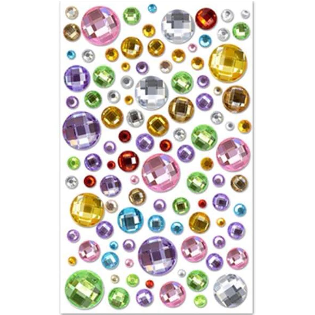 BALLOON BLAST GEMS STICKER 3.93X5.9 MULTI 