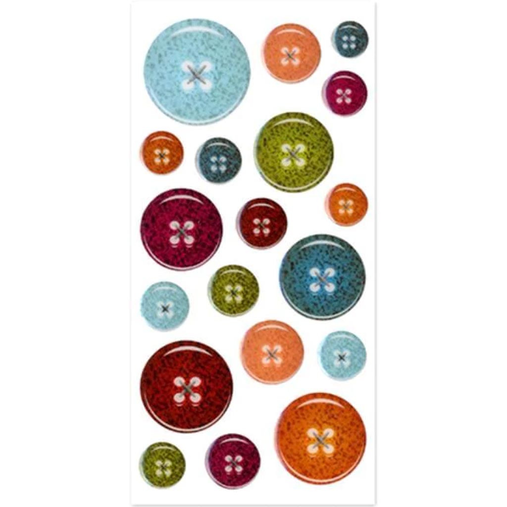 3D EPOXY STICKERS BUTTONS 3.54X6.9 