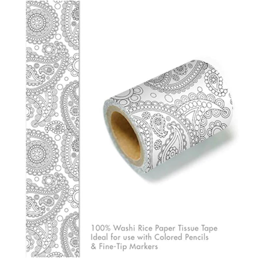 LIVING IN COLOR WASHI TAPE PAISLEY 5CMX3M 