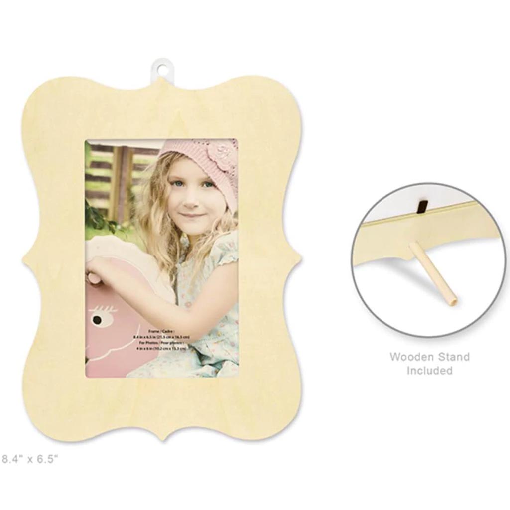 NATURAL DIY PHOTO FRAME BRACKET BORDER 8.38X6.44 