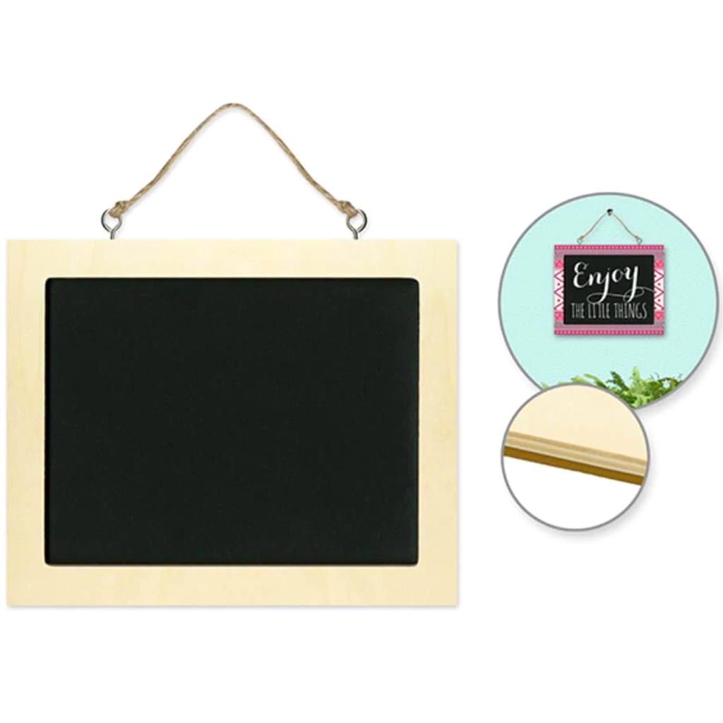 NATURAL CHALKBOARD FRAME RECTANGLE 6.75X5.5 