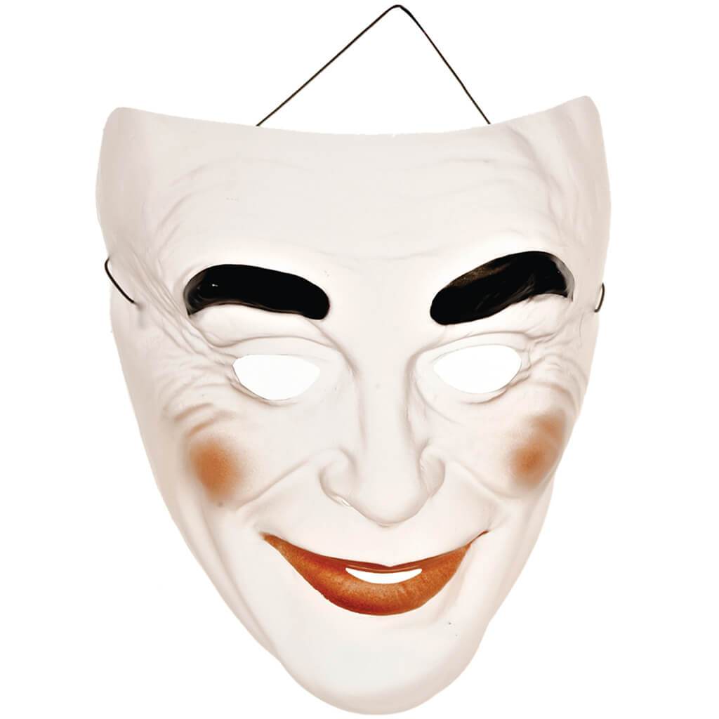 Smiling Lady with Makeup Transparent Mask Economy