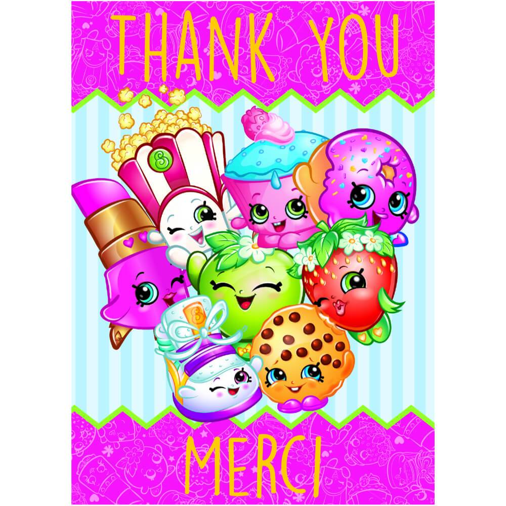 Thank You Notes 8ct, Shopkins 