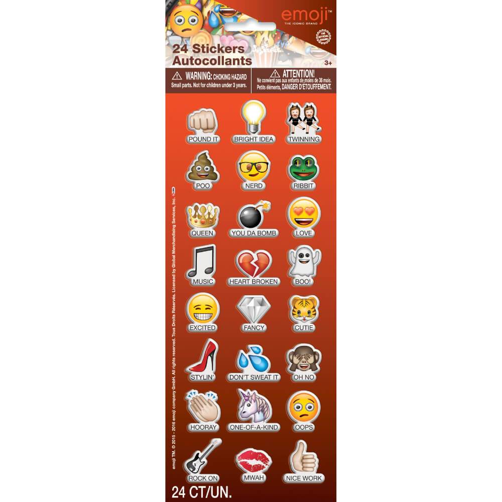 Emoji Sayings Puffy Sticker Sheet 