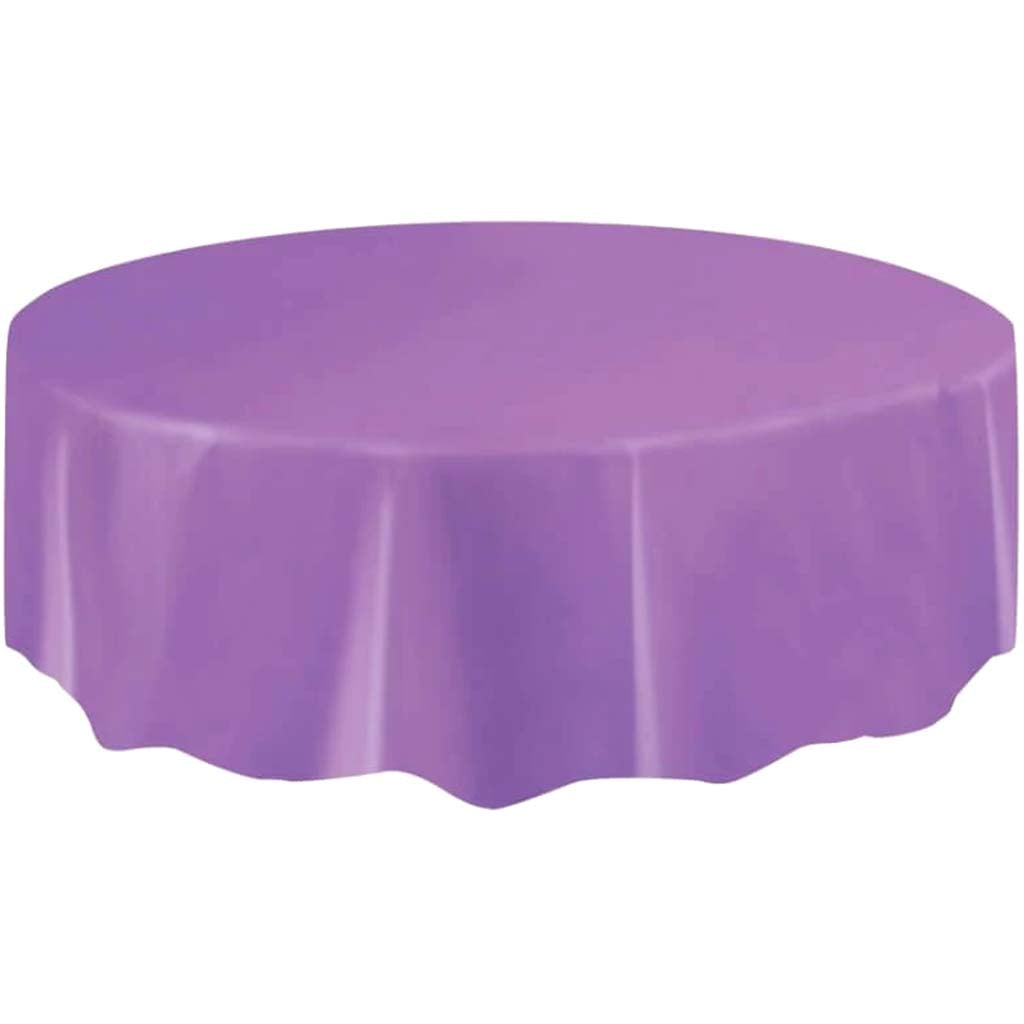 Round Tablecover 84in, Pretty Purple Solid 